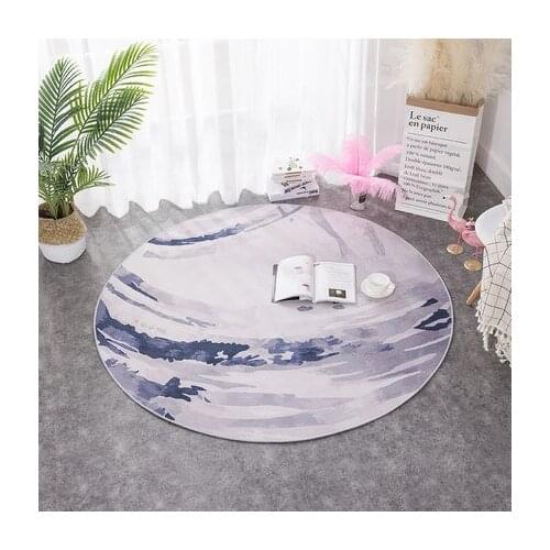 Geometric Round Carpet Bedroom Nordic Computer Swivel Chair Study Cloakroom Mats Bedside Living Room Rug