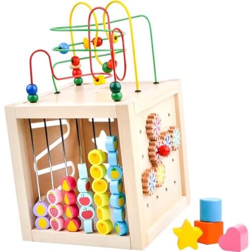 Toy Woo Baby Toddler Educational Fruits Candies Round beads Kids Toys For Newborns Children Cribs Stroller Mobile Montessori