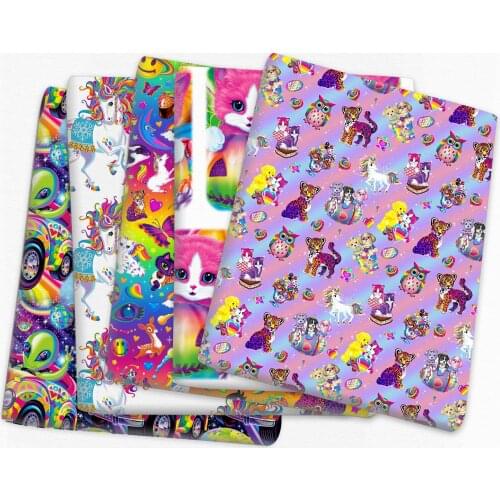 Patchwork Rainbow Color Polyester Cotton Fabric for Tissue Sewing Quilting Fabrics Needlework Material DIY Handmade,c15711