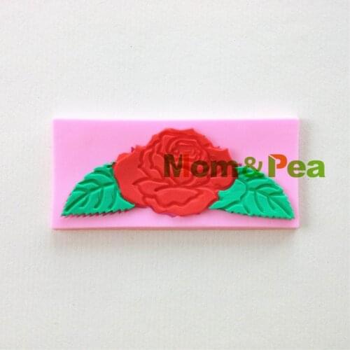 Mom&Pea 0828 Free Shipping Leaf & Flower Shaped Silicone Mold Cake Decoration Fondant Cake 3D Mold Food Grade