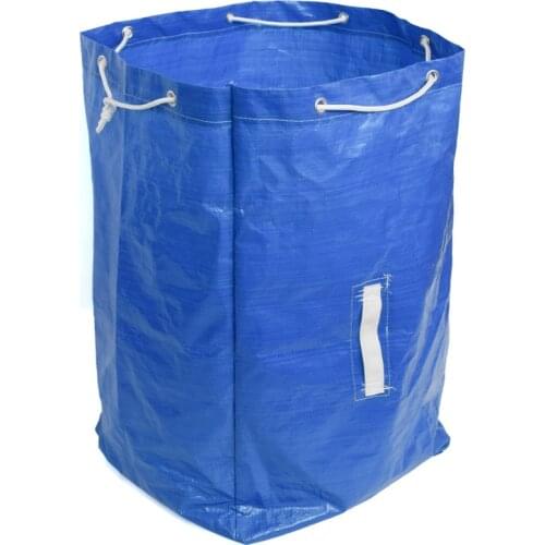 Storage Bag Waste Bags Large Capacity Reusable Blue Durable 43*43*84cm PE Material Waterproof Light Weight Wear-resistant Garden