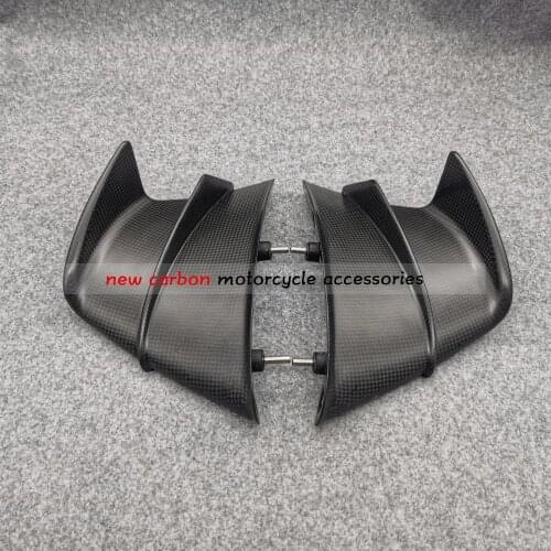 Motorcycle Winglet Aerodynamic Wing Kit Spoiler Carbon Fiber For DUCATI Panigale V4S V4R V4 2018-2020 1:1