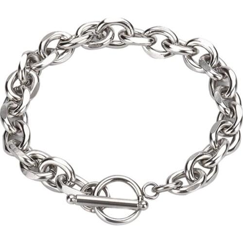 Male bracelets men Steel stainless stssl bracelets jewelry hip hop cuban link Chain on hand gifts for men accessories wholesale