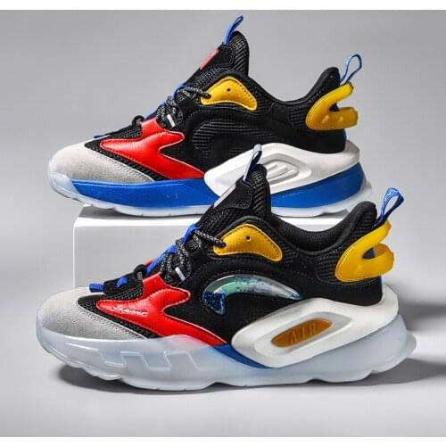 Winter Mesh Sport Shoes Men Fashion Outdoor Breathable Mens Athletic Shoes Lace Up Hiphop Men Platform Shoes Deportivas Hombre