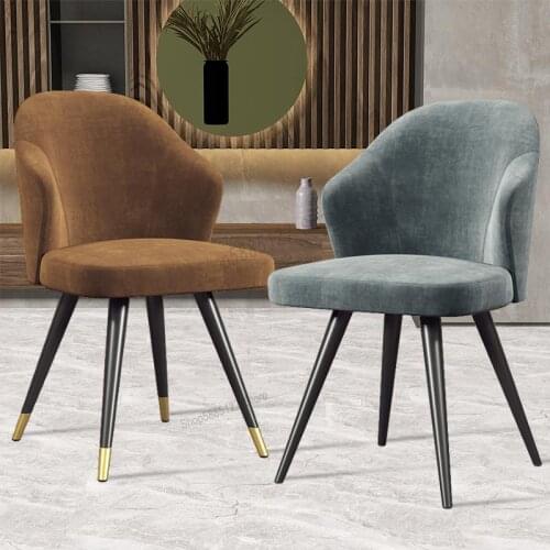 Nordic Light Luxury Dining Chair Home Modern Minimalist Desk Backrest Chair Net Red Ins Iron Casual Makeup Chair