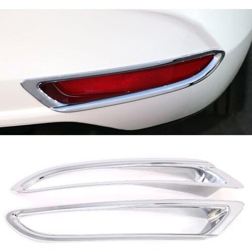Fit For Mazda 3 M3 Axela 2019 2020 Sedan Version Car Accessories Rear Fog Light Lamp Cover Trim 2pcs Accessories Exterior Trims