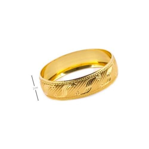 2 cm Gold Plated Bracelet