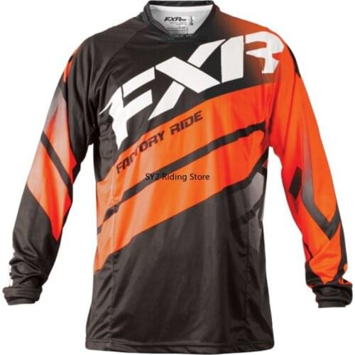 Enduro Jerseys FXR Motocross MX Bike MTB Jersey Cycling T-shirt Men Mountain Camiseta DH Long Sleeve Downhill Clothes ATV