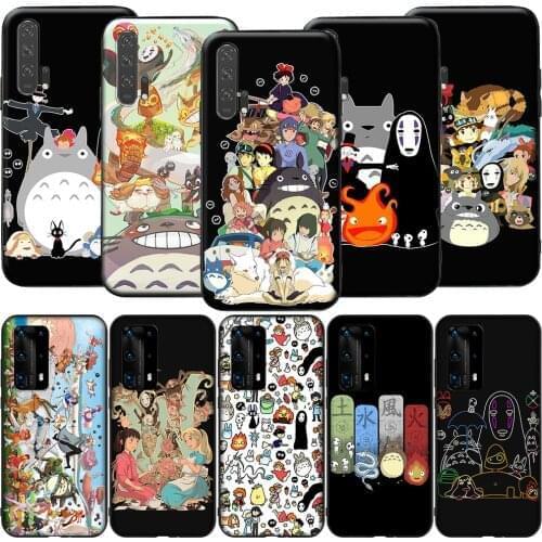 GX238 Studio Ghibli Totoro Silicone Case for Honor 6A 7A 3GB 7C 7X 8 8A 8X 8C 9 10 Lite View 20S 9A 10X Max Pro