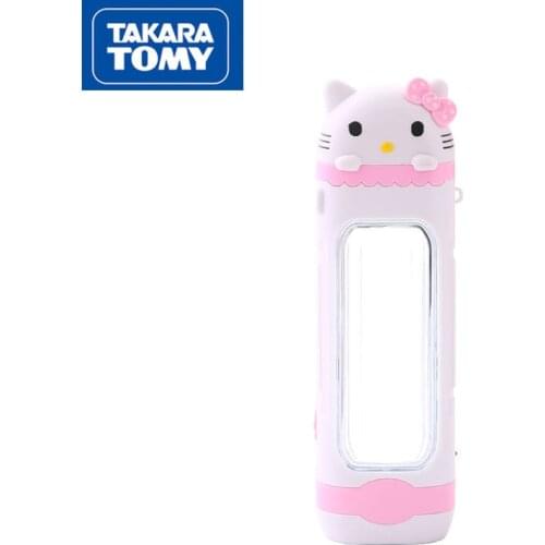 TAKARA TOMY cute cartoon Hello Kitty multi-function flashlight simple compact portable strong light household night light