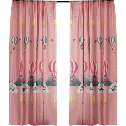 Fashionable Sailboat Printing Sanded Curtain Modern Simple And Fresh Garden Bedroom Living Room Study Curtain 140*260CM
