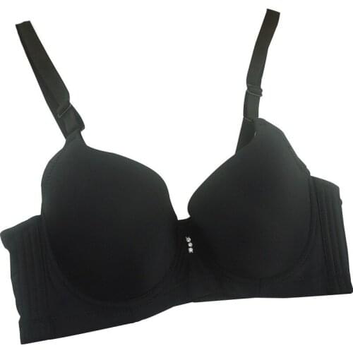 JLONG Sexy Push Up Bras Adjustable Underwire Women Seamless Lingerie Elegant Solid Bra Plus Size C D Cup Bras For Women