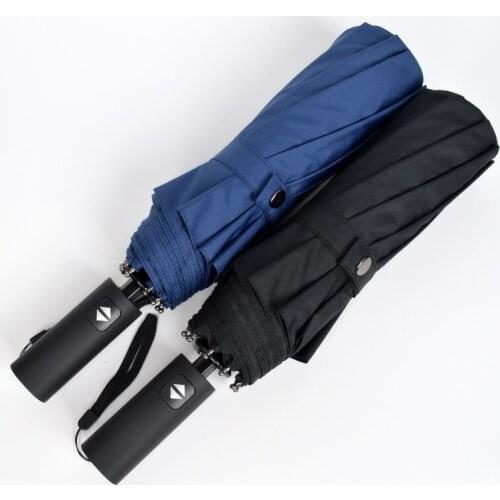 Umbrella 10 Bone Full Automatic Umbrella Sunshade Sunscreen Vinyl Anti-ultraviolet Sun Folding Umbrella Business Umbrella