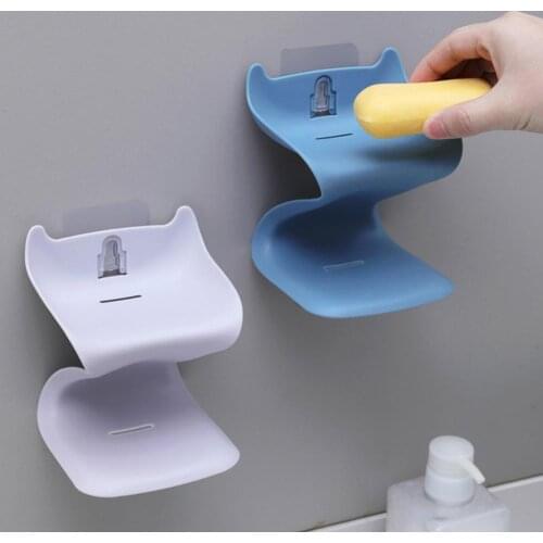 1pc Double Layers Soap Draining Rack Plastic Sink Sponge Holder Bathroom Sundries Organizer