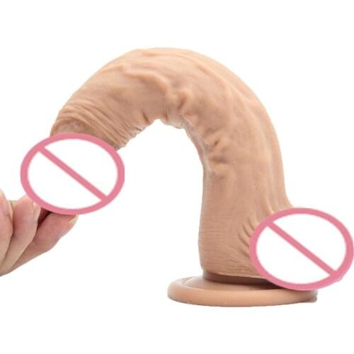 4 colors huge dildo 22*4.1cm soft silicone Simulation penis horse dildos suction cup Orgasm masturbation massage sex products