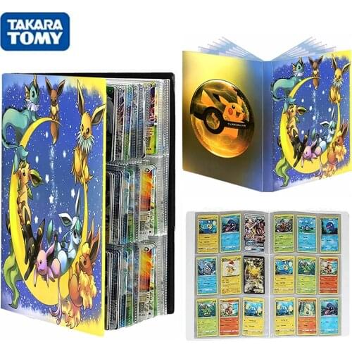 9 Pocket 432 Card Pokemon Album Collection Book Playing Game Map Holder Anime Pokémon List Eevee Binder Folder Kids Toys Gift