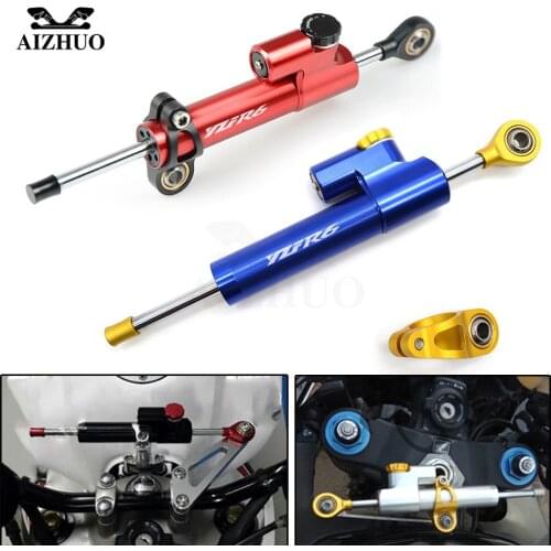 CNC Aluminum YZF R6 Motorcycle Damper Steering Stabilize Safety Control For YAMAHA YZF R6 1999 2010 2011 2012 2013 2004