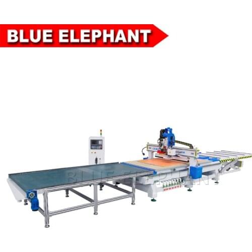 Auto Loading and unloading Furniture production line/ Auto Tool Change Wood CNC Router 5x10ft Working area