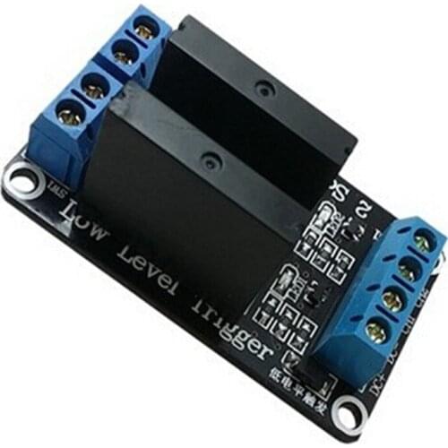 Free shipping 5PCS XD-69 2 Channel 5V DC Relay Module Solid State High Level