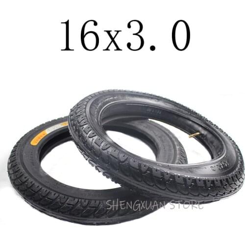 Free shipping Hot Sale Good Reputation 16x3.0 Inner and Outer Tyre or 16*3.0 Vacuum Tire Fit for Electric Bicycle Tire