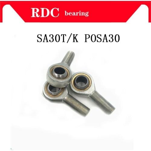 Free Shipping SA30T/K POSA30 High quality rod end bearing 30mm right hand thread male joint bearing factory direct
