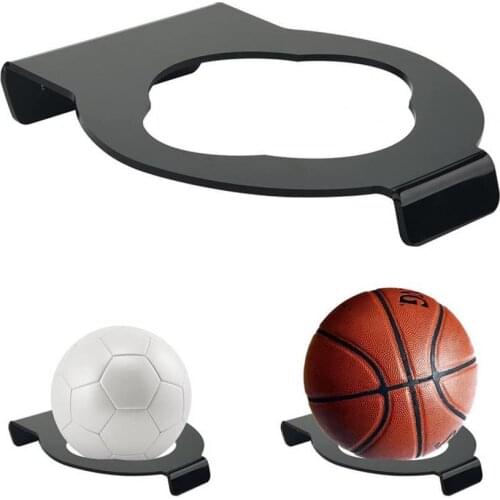 Ball Holder Minimalistic Waterproof Acrylic Basketball Football Wall-mounted Storage Stand for Soccer Basketball