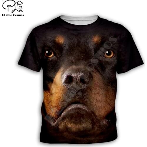 Kids cute Dog face Childrens wear 3d T-shirt Boys/Girls Printed funny pig/shark Top Short Sleeve Christmas Tshirts dropShip-KT1
