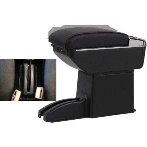 For Kalina Armrest Box Double Layer with usb Car Central Armrest Storage Box accessories