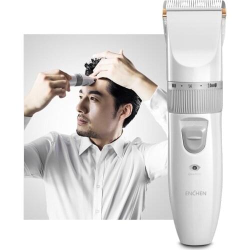 ENCHEN Adult Electric Rechargeable Low Noise Haircut Hair Trimmer Clipper Kit Portable Haircut Tool Ultrathin cutter head