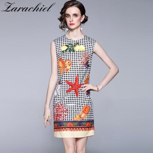 Летние платья в клетку HAMALIEL China At AliExpress