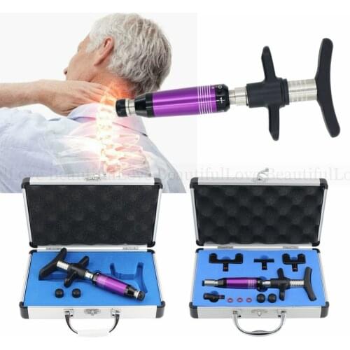 Chiropractic Massage Tools Spine Activator 6 Levels 4 Heads Therapy Massager Manual Correction Gun Adjustment Instrument Set