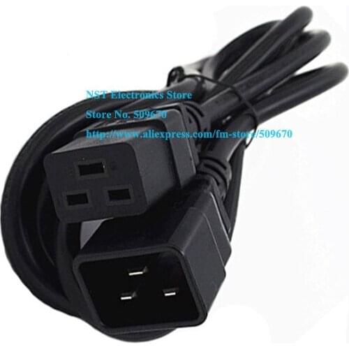 IEC 320 Power Cable, C20 Male to C19 Female PDU/UPS Power Cord Cable about 1.8M/Free Shipping/1PCS