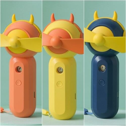 Summer Spray Small Fan Rechargeable Water Replenishment Convenient Handheld Fan Small Devil Space Mini Humidifying Fan