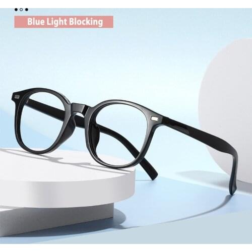 Blue Light Blocking Glasses Frame for Men and Women Eyewear Prescription Glasses Frame Anit-Blue Ray Spectacles Full Rim Plastic