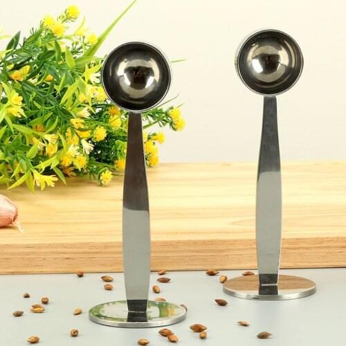 T84E Espresso Stand Coffee Measure Tamper Spoon Stainless Steel Coffee & Tea Tools Tampers Coffeeware
