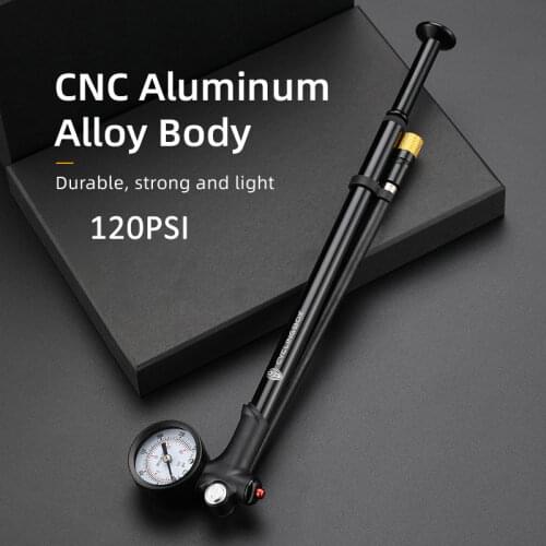 Portable High-pressure 300psi Bike Air Pump with Gauge for Fork & Rear Suspension Shock Absorber Mountain Bicycle