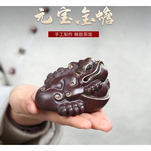 Undressed ore purple sand tea play all hand purple clay spoil the colour silver piece spittor furnishing articles