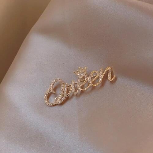 RscvonM Brooches Letter On Clothes