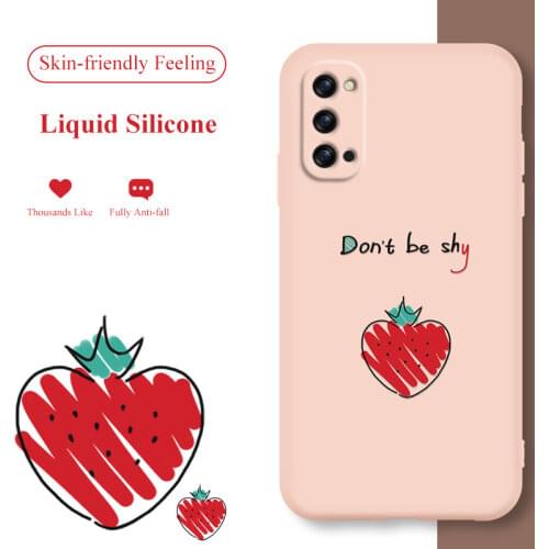 ASINA Liquid Silicone Case For OPPO Reno 2 3 4 5 Pro Shockproof Cute Cartoon Cover Bumper For Realme X7 Find X3 Lite Capa Cactus