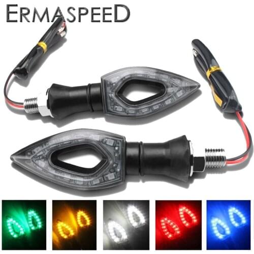 2PCS Universal 24 Leds Motorcycle Turn Signal Lights Motorbike Indicators Front Tail Light For Motorcycle Scooter Street Bike