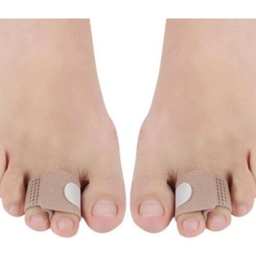 Fabric Toe Finger Straightener Hammer Toe Hallux Valgus Corrector Bandage Toe Separator Splint Wrap Foot Stretcher Care Tool