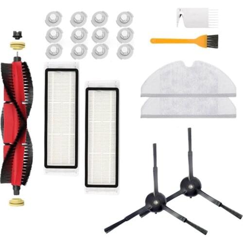 For XiaoMi Roborock S5 S50 S55 T6 T4 T61 Accessories Vacuum Cleaner Parts Washable HEPA Filter Side Brush Main Brush