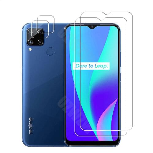 For Realme C15 Camera Lens Film Protective Glass Screen Protector Guard Tempered Glass