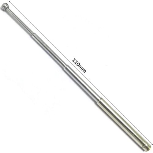 2pcs Replacement 110mm long 4 sections telescopic antenna radio FM aerial inner thead DIY NEW wholesale price