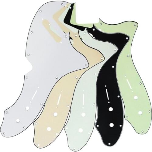 5pcs Mixed Colors Tele Guitar Pickguard Scratch Plate 3Ply for Tele Thinline 69 Reissue Style Guitar Parts & Accessories