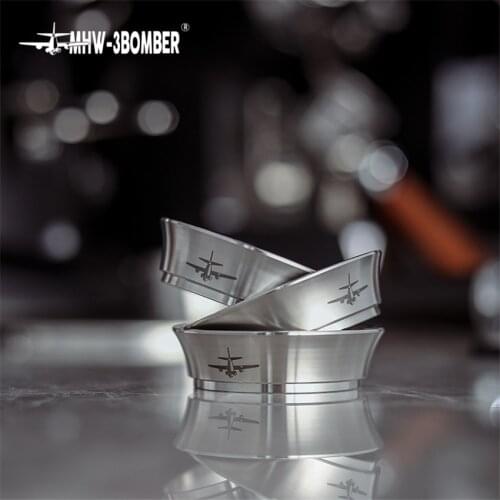 51mm Stainless Steel Intelligent Dosing Ring Brewing Bowl Coffee Powder for Breville Barista Portafilter Coffee Tamper