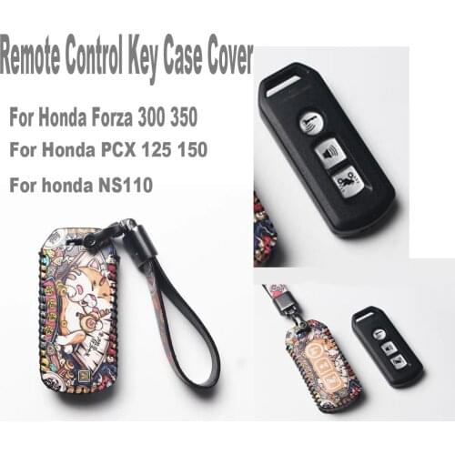 Motorcycle Accessories Remote Control Key Case Cover KeyChain For Honda Forza 300 350 Forza300 Forza350 PCX 125 150 NS110