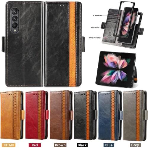For Samsung Galaxy Z Fold 3 5G PU Leather Wallet Cases For Samsung Galaxy Z Fold 3 5G Book Cover Case