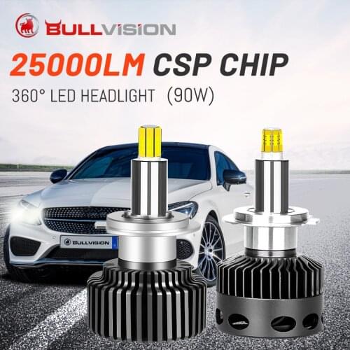 D4S Led 9012 Hir2 H4 360 Headlight 20000Lm H1 H8 H9 H11 H7 Ice Lamps 8000K 6000K D1S D2S D3S D2H Turbo Led Hb3 Hb4 9005 9006 12V