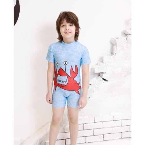 Childrens one piece swimwear for baby/kids boys lovely swimming suit Sun-proof Fast dry Bathing suit